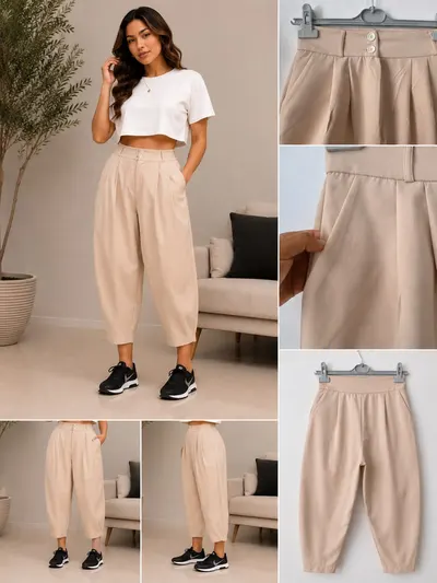 KARPUZ KESİM KADIN PANTOLON